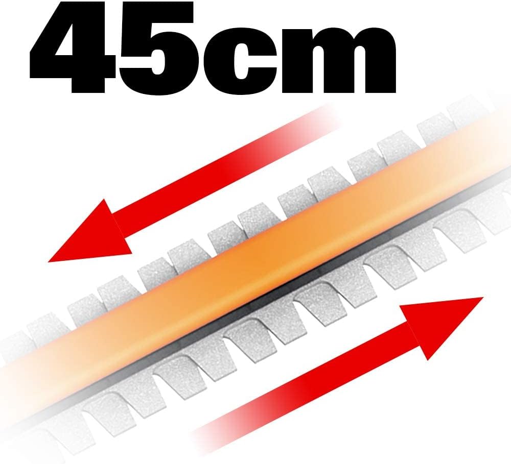 Worx 18V (20V MAX) Akku Teleskop Heckenschere & Hochentaster WG908E: PowerShare, 2,0 Ah Akku, Dual-Schnittklingen, automatische Kettenspannung, automatische Ölschmierung, inkl. Schnellladegerät