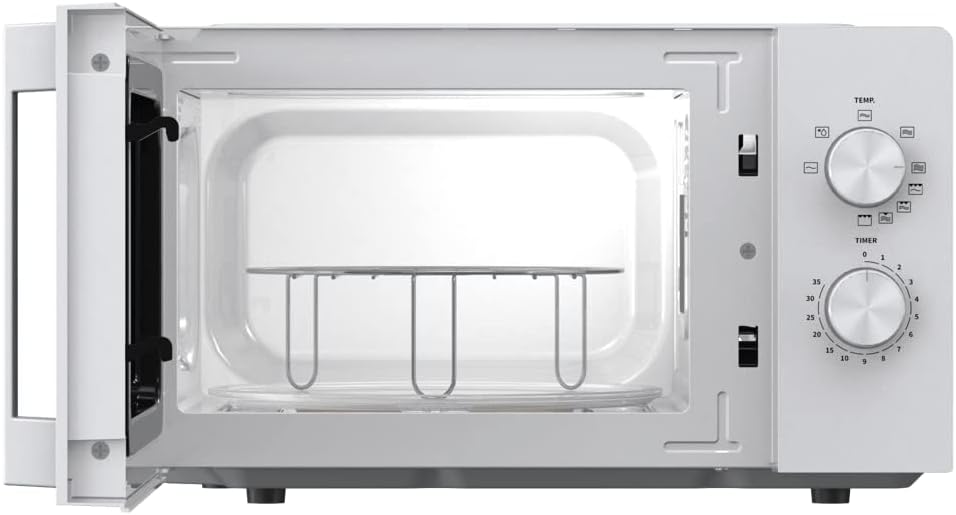 Hisense Elektronische Mikrowelle, Fassungsvermögen 23 l, Leistung 800 W, Grillleistung 1000 W, LED-Display mit Touch-Steuerung, Schwarz