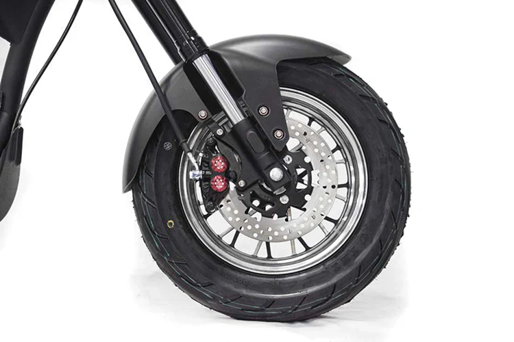 Elektro-Chopper Mangosteen M1 in Mattgrün – 2000W Hochleistungsmotor und Stilvoll