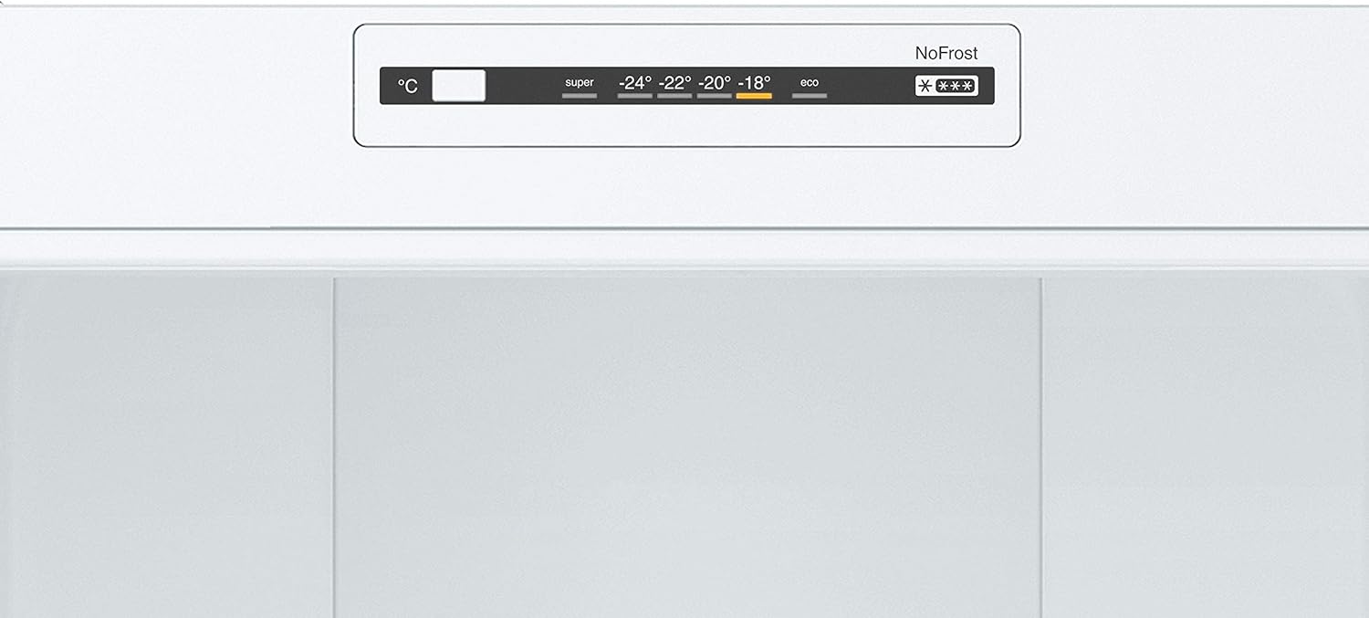 Bosch KGN36NWEA Serie 2 Kühl-Gefrier-Kombination, 186 x 60 cm, 215 L Kühlen & 87 L Gefrieren, NoFrost nie wieder abtauen, LED-Beleuchtung gleichmäßige Ausleuchtung