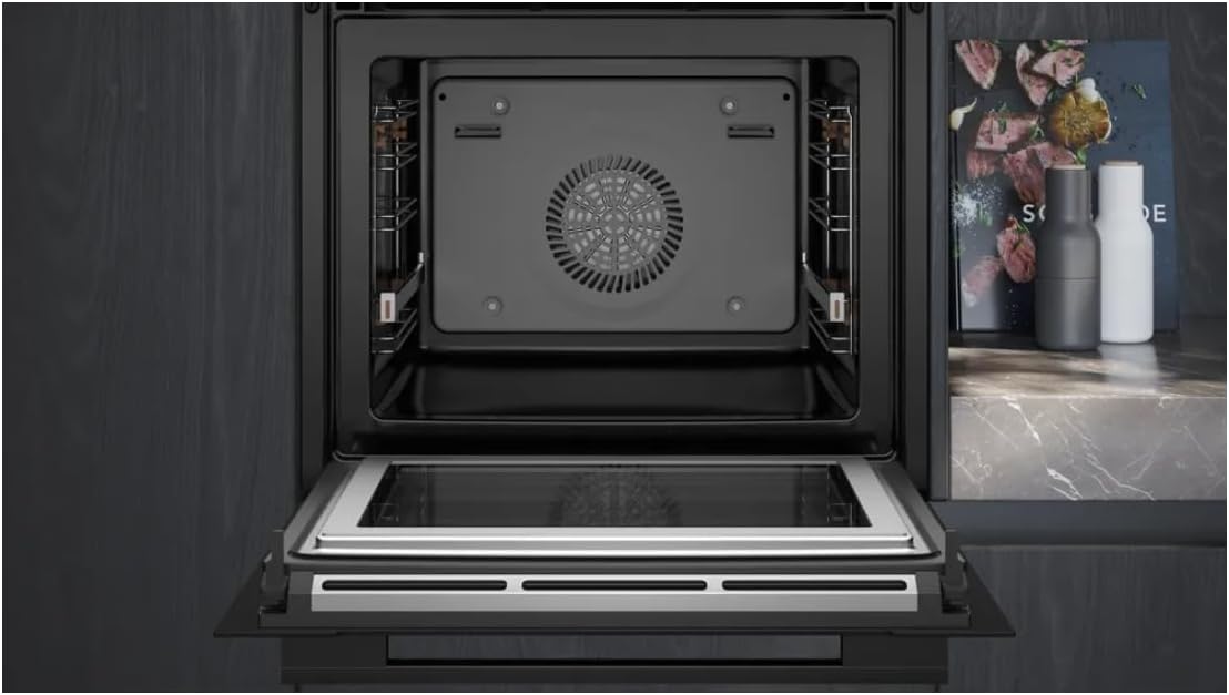 Siemens HB572ABS3, iQ300, Einbau-Backofen 60 x 60 cm, Air Fry, activeClean Pyrolyse Selbstreinung, LED-Touchbedienung, 3D Heißluft, Schnellaufheizung, cookControl10 Automatikprogramme, Edelstahl