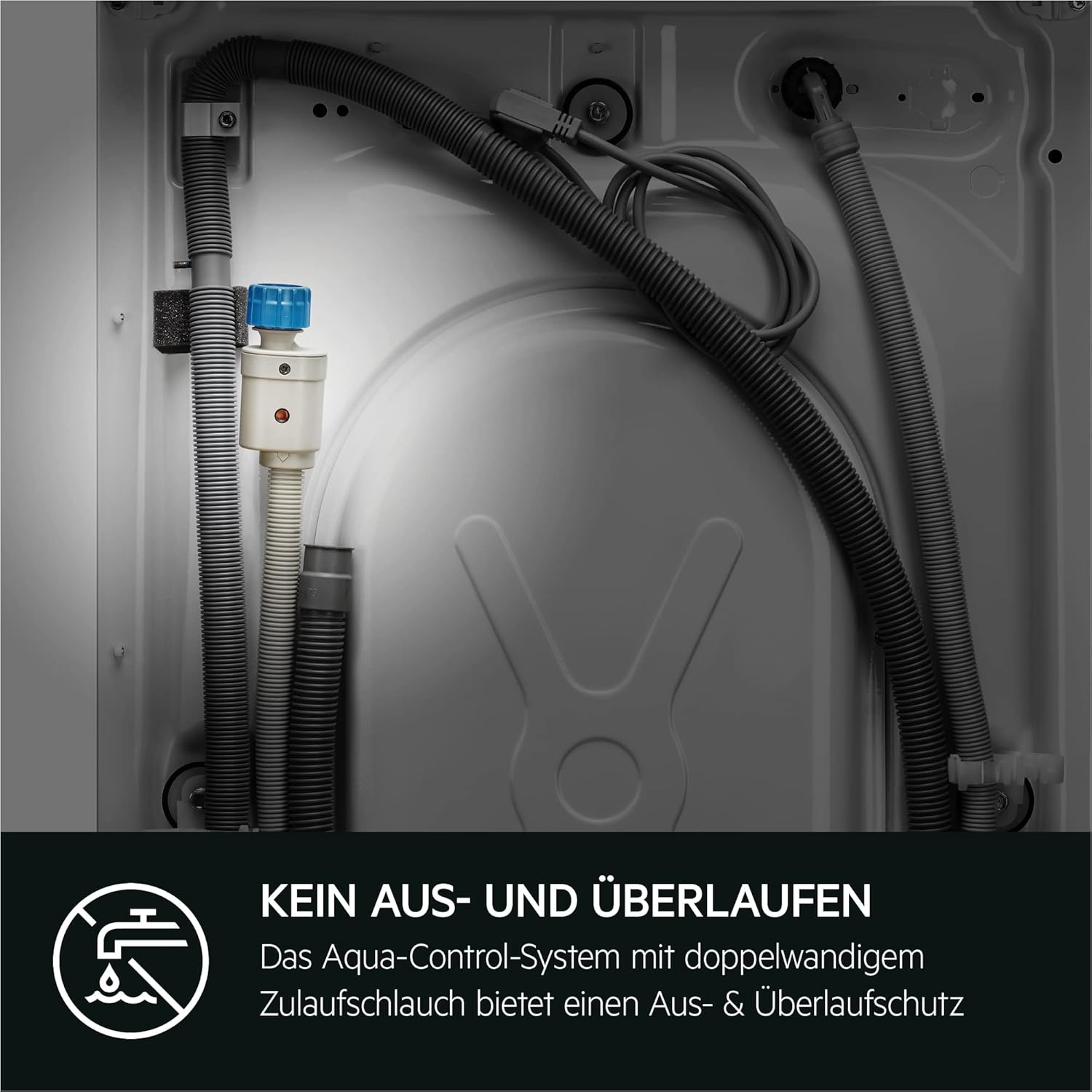 AEG L7WBA60680 Waschtrockner / DualSense - schonende Pflege / 8 kg Waschen / 5 kg Trocknen / D / energiesparend / Mengenautomatik / Nachlegefunktion / ProSteam - Auffrischfunktion / 1600 U/min Weiß