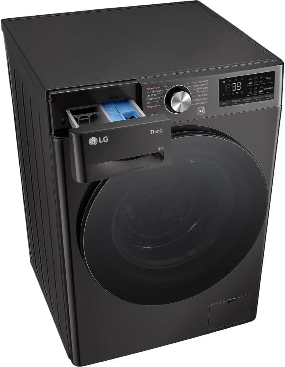 LG F4WV7080, Klasse A, Frontlader-Waschmaschine 8 kg, 1400 U/Min, AI Direct Drive, Wi-Fi, Tiefenreinigung mit Dampf, Groe Kapazitt, TRIPLE A, Auentür aus Sicherheitsglas, 62 x 60 x 85 cm Wei