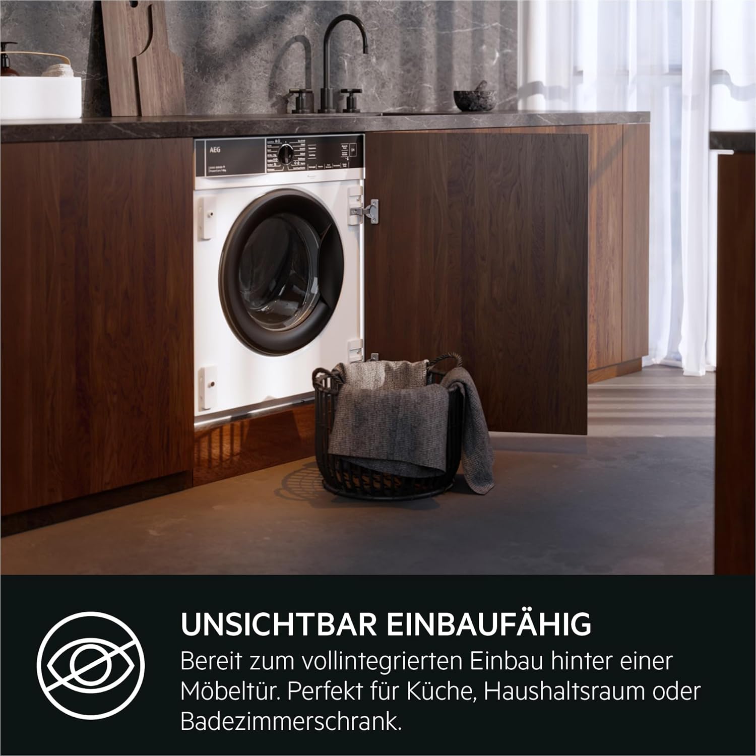 AEG L6FBG51470 Waschmaschine / Serie 6000 mit ProSense / Testsieger der Stiftung Warentest / 7,0 kg / Leise / Mengenautomatik / Nachlegefunktion / Kindersicherung / Wasserstopp / 1400 U/min