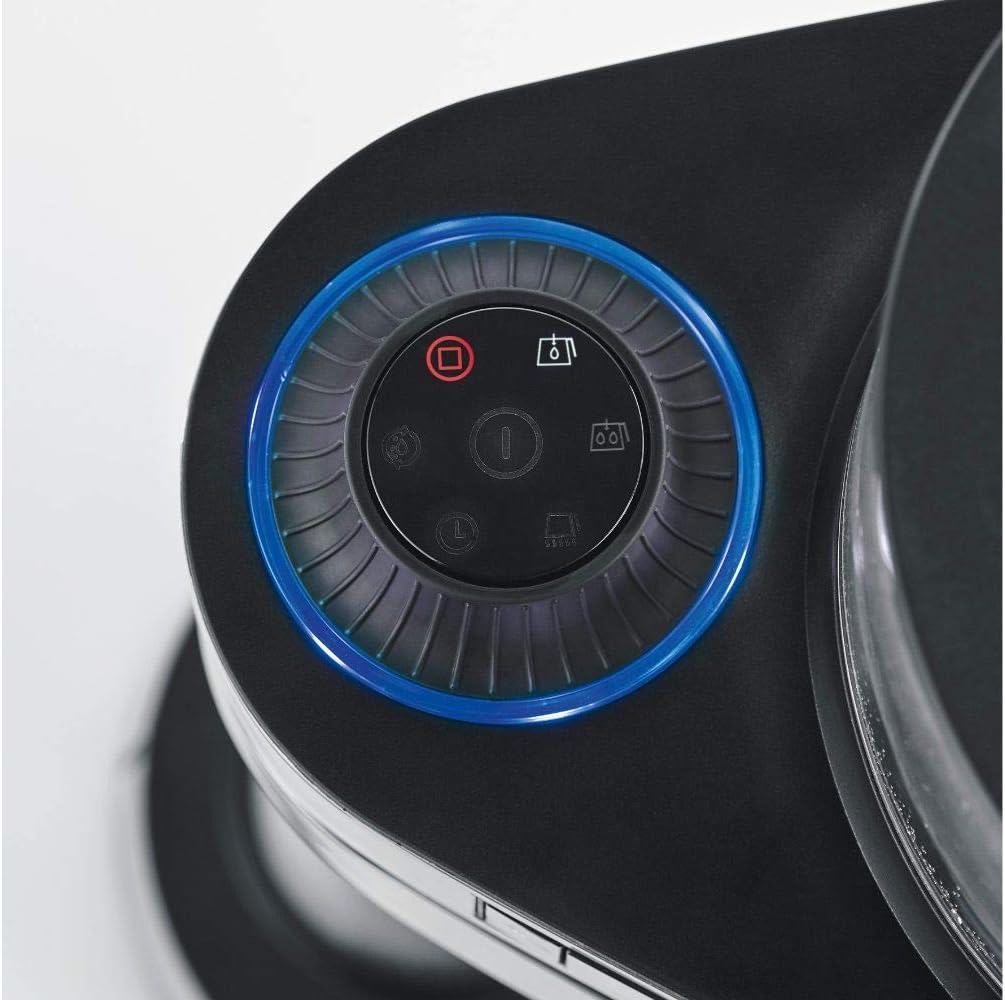 SEVERIN Filterkaffeemaschine Caprice, wie von Hand aufgebrüht mit dem Kaffeebereiter für bis zu 8 Tassen, Kaffeemaschine mit Timer, Edelstahl-gebürstet/schwarz-matt, KA 5760