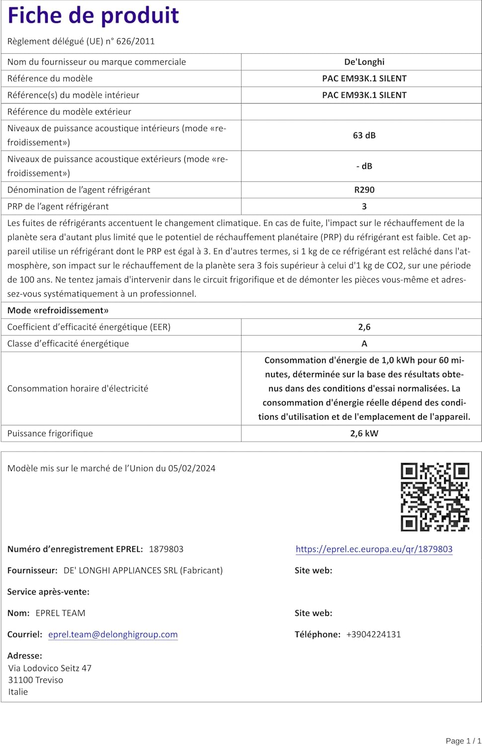 De'Longhi Pinguino PAC EL112 CST WiFi, Mobile Klimaanlage mit MyEcoRealFeel-Technologie für Räume bis zu 110 m³,11.000 BTU/h, 2,9 kW, 63 dB, Entfeuchtungsfunktion, A+, App- und Sprachsteuerung, Weiß