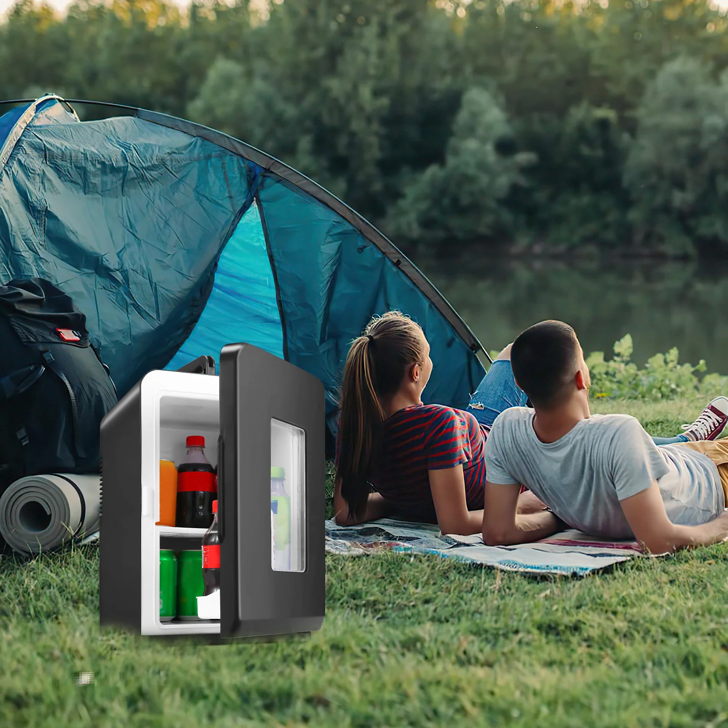 Sonnewelt 2 in 1 Mini Kühlschrank 15L Kühlbox