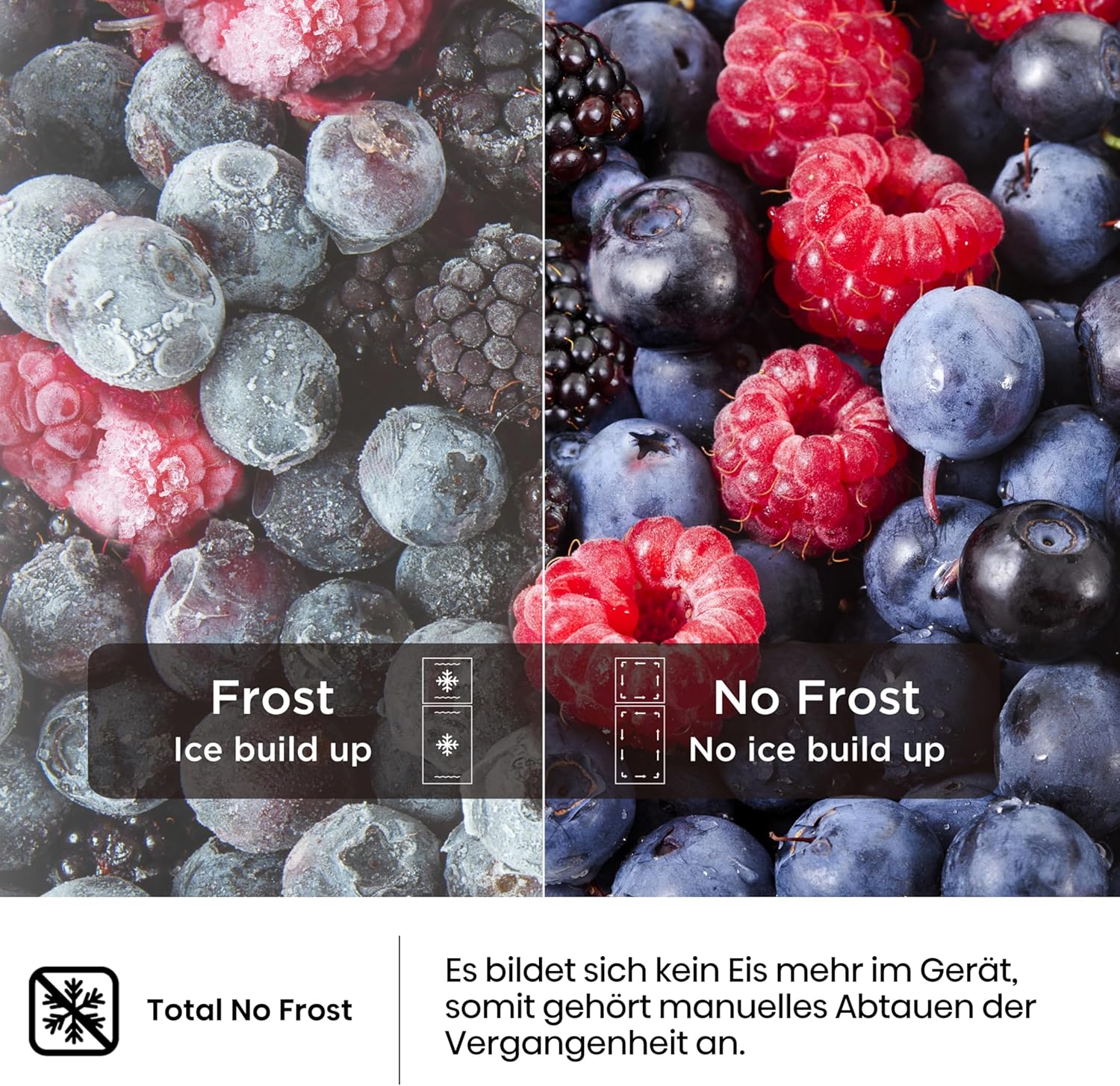 Hisense FV191N4AW2 Gefrierschrank/ TotalNoFrost/ SuperFreeze/ Türalarm/ Multiflow 360°/ BigBox/ 143,4 cm/ Gefrierteil 147 l/ 41 dB/ 205 kWh/Wei