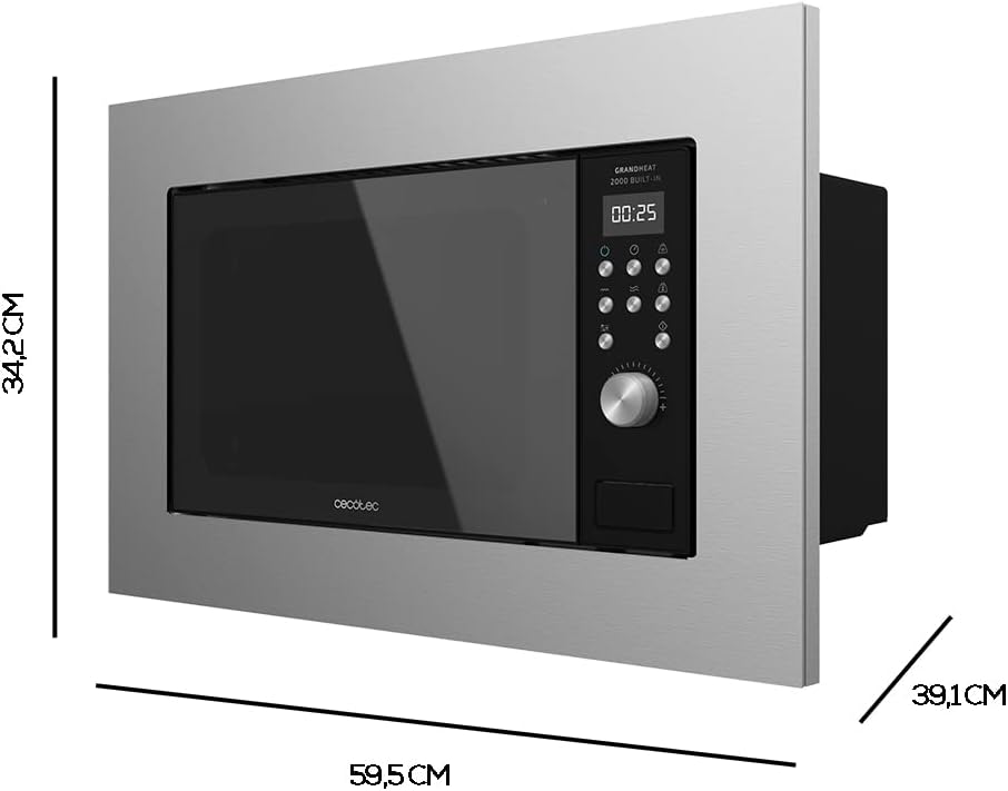 Enbau-Mikrowelle (700 W, Steel-Black)