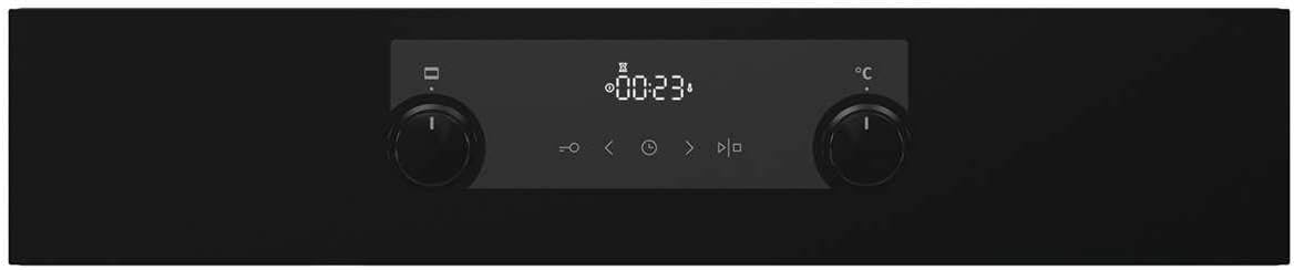 Gorenje 738971 Einbaubackofen-Set OptiBake Black Steam Pyro Set / 77L / Heißluft/Pyrolyse/ExtraSteam/GentleClose/AirFry/Pizzamode 300°C/PerfectGrill/Induktions-Kochfeld mit BridgeZone/schwarz