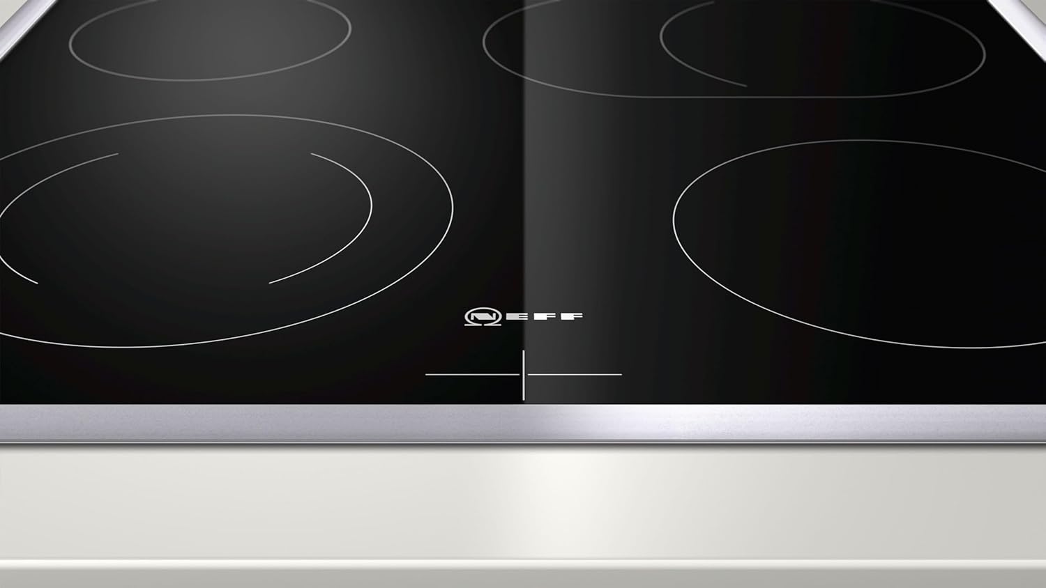 NEFF EDX442, Set bestehend aus E1ECD0AN0, N 30, Einbauherd mit CircoTherm, 60 x 60 cm, Edelstahl und M13R42N2, N 50, herdgesteuertes Elektrokochfeld, 60 cm, Schwarz, mit Rahmen aufliegend