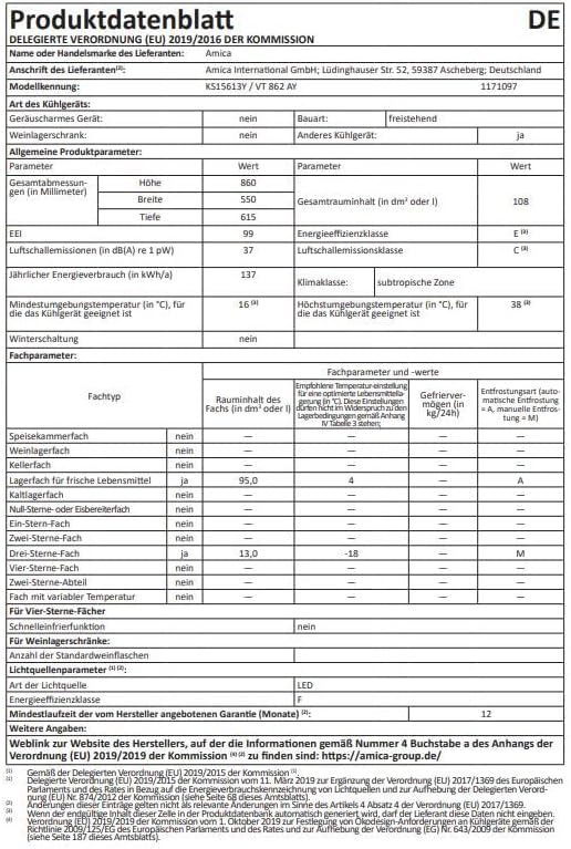 Amica KGC 15632 T Retro Kühl-/Gefrierkombination / Ice Blue (Türkis) / 144cm (H) x 55cm (B) x 62cm (T) / Retro-Design / Kühlschrank mit Gefrierfach