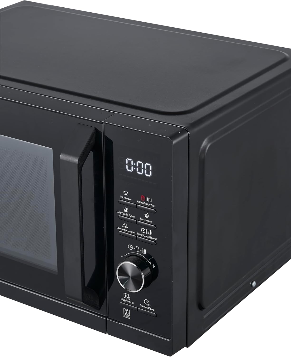 Sharp RCA271TB 5-in-1 Airfry-Mikrowelle 900W, Grill 1000 W, Heißluft & AirFry-Funktion, Konvektion 2100W, 27 L, 28 Autom.pr., Gewicht und zeitgesteuertes Auftauen, Schwarz