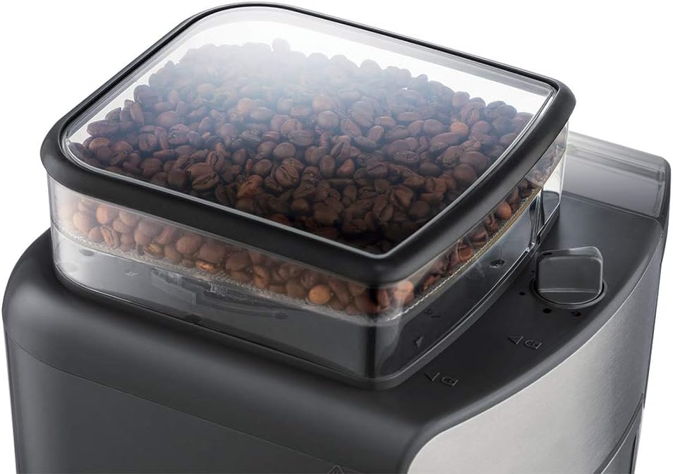 Russell Hobbs Kaffeemaschine mit Mahlwerk Thermokanne [Digitaler Timer, Brausekopf für opt. Extraktion & Aroma] Grind&Brew (max 10 Tassen, 3-stufige Mahlgradeinstellung) Filterkaffeemaschine 25620-56