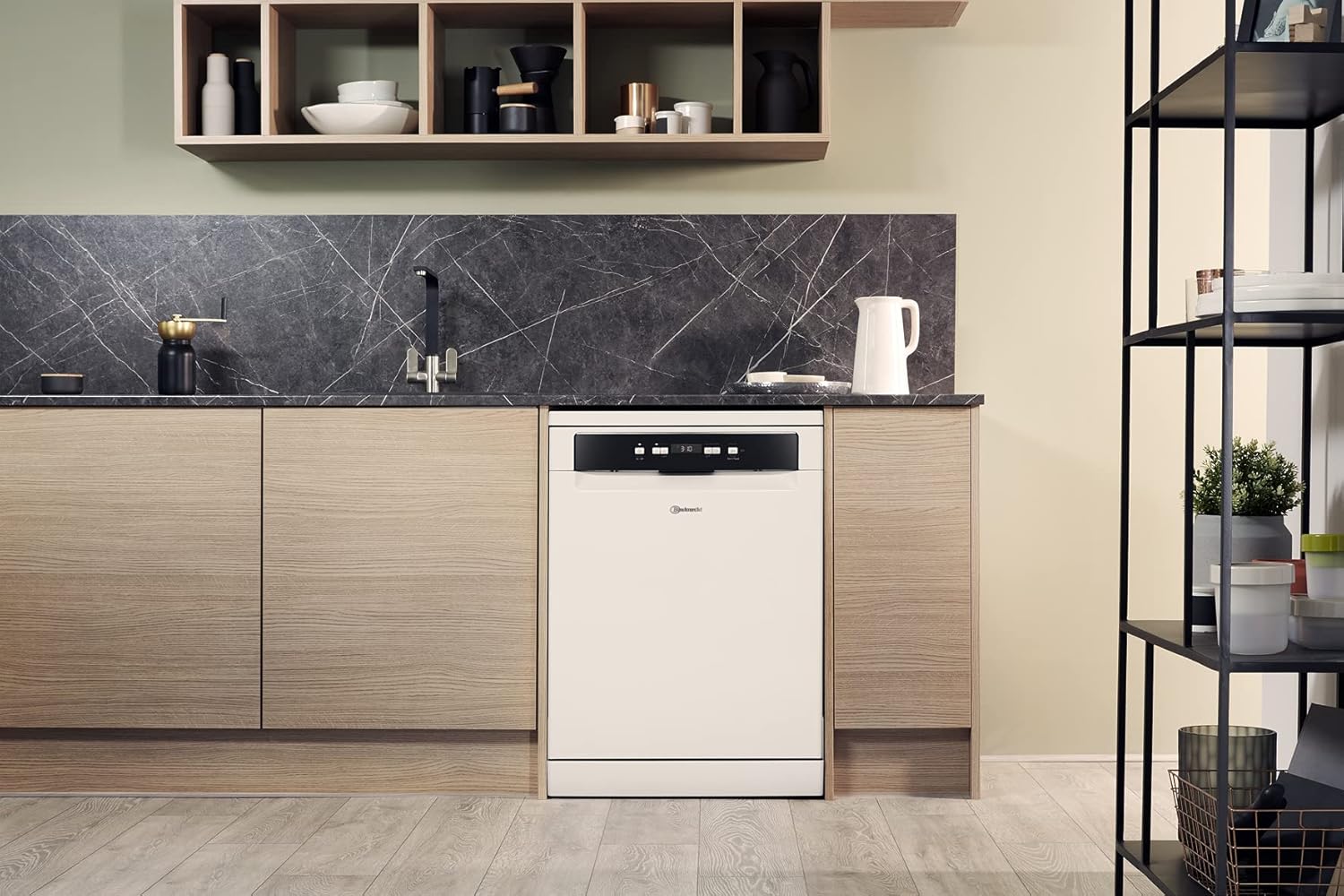 Bauknecht B2F HD624 A Freistehender Geschirrspüler/ 60 CM/ 14 Maßgedecke/Hygieneprogramm/Vollwasserschutz/Startzeitvorwahl