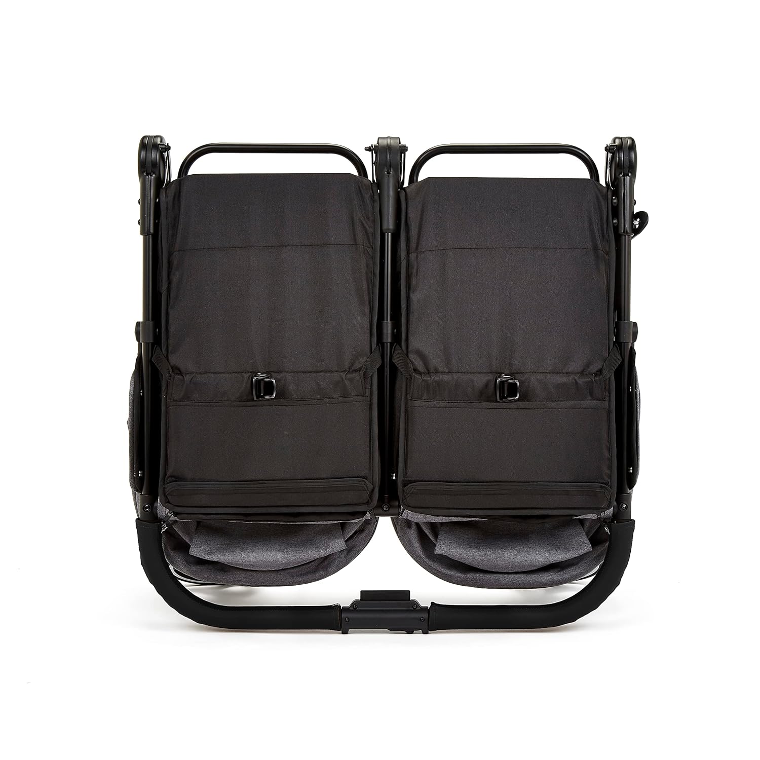 Venus Max Doppel kinderwagen - geeignet von Geburt bis 15 kg (ca. 3 Jahre), kompakter, leichter, faltbarer Zwillingskinderwagen, inklusive Regenschutz und Fußwärmer (Biscuit)