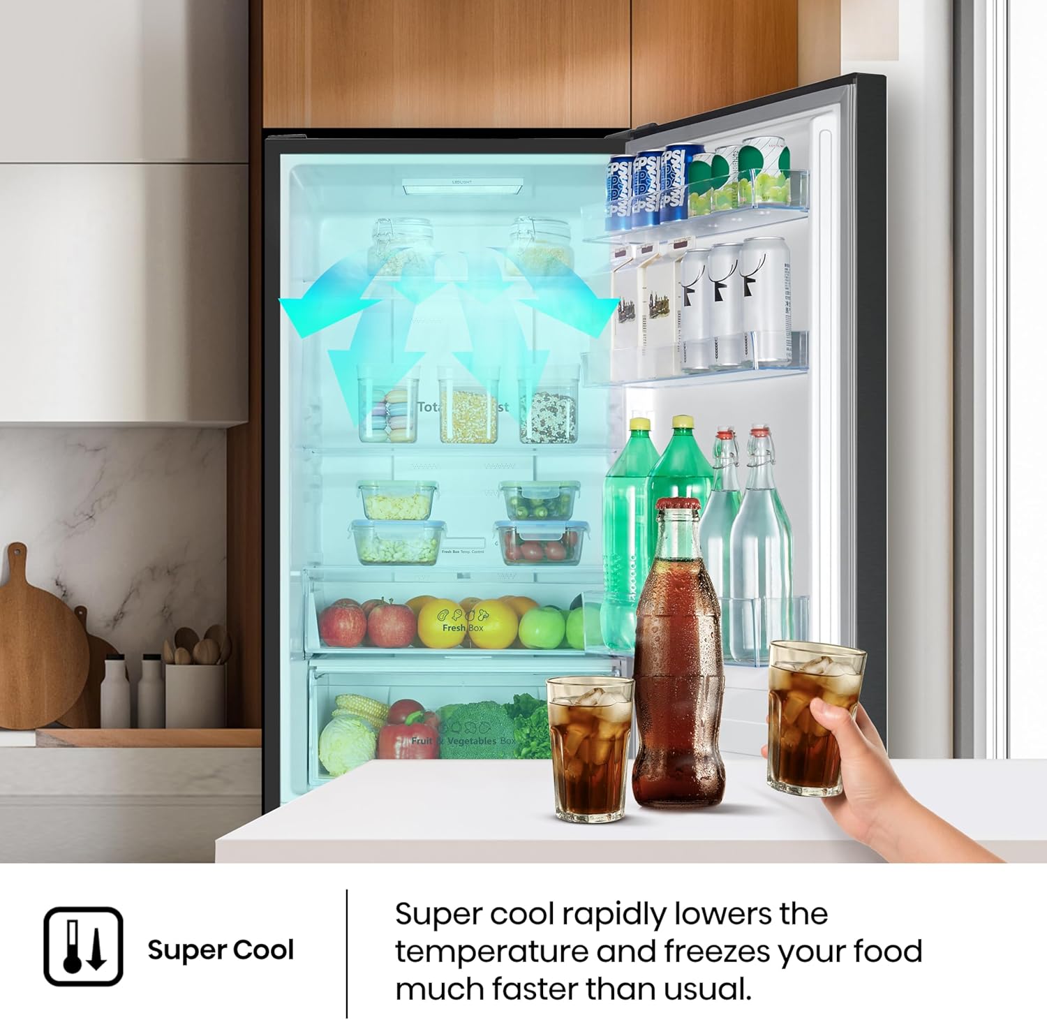 Hisense RB327N4AD2 Kühl-Gefrierkombination/ NoFrostPlus/ Multiflow 360°/ HolidayMode/ FreshZone/ 182,4 cm/ Kühlteil 171 l/ Gefrierteil 85 l/ 41 dB/ 287 kWh/ Jahr/ Edelstahl-Look