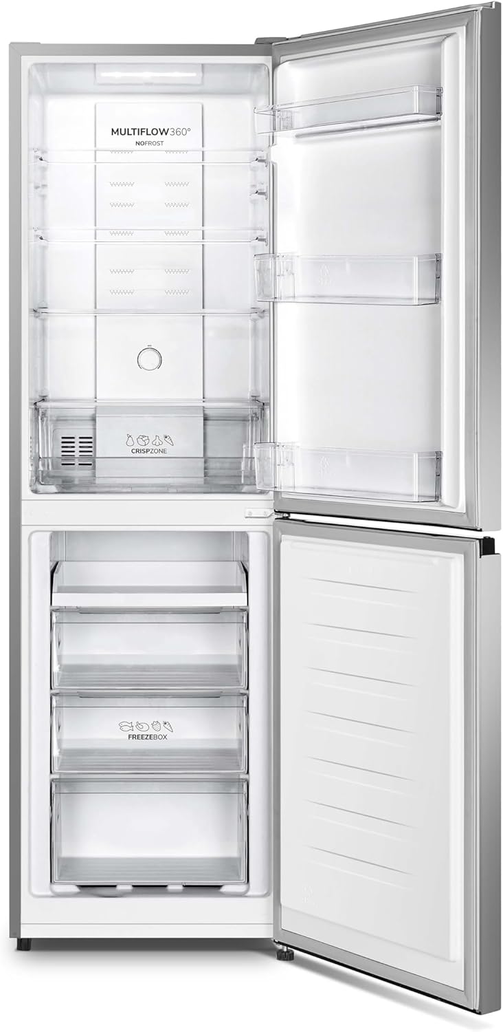 Gorenje N 619EAXL4 Kühl-Gefrier-Kombination/ LED Display/ 186 cm/ 300 l/ NoFrostPLus/ Gemüsefach mit Feuchteregler/ FastFreeze/ edelstahl