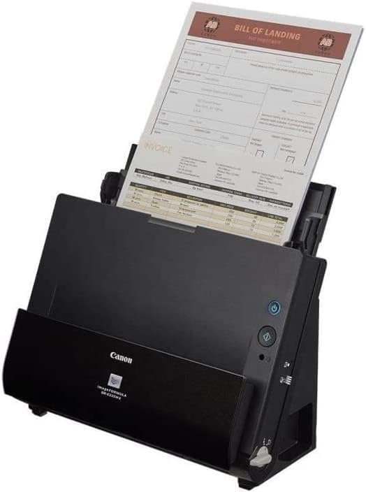 Canon DR-C225 II - imageFORMULA Dokumentenscanner (Duplex, Einzug, Farbe, 600dpi, 25 Seiten/Min, PDF OCR, kompakt, schwarz)