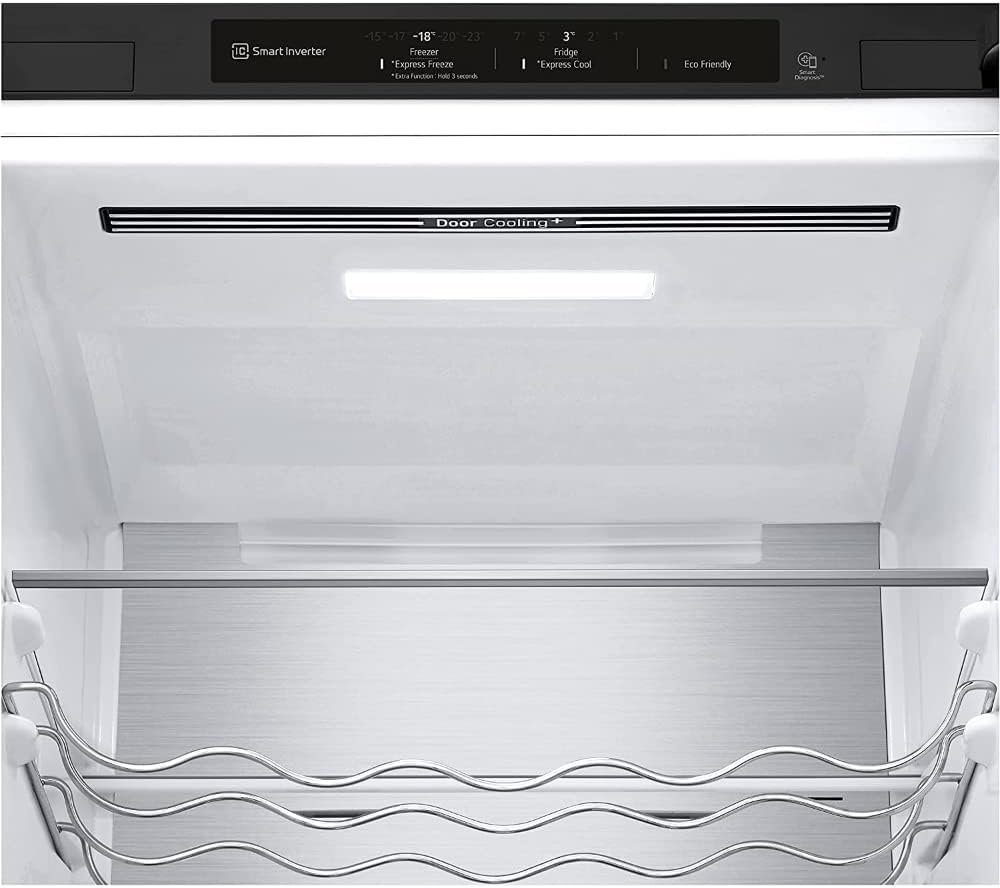 LG GBP62MCNAC Kühl-Gefrierkombi – 384 L, Energieeffizienz A, Total NoFrost, DoorCooling+, niedriger Geräuschpegel, modernes Design in Anthrazit Schwarz, 59,5 x 67,5 x 203 cm