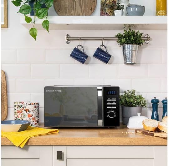 RUSSELL HOBBS RHMD830MB Kompakte Solo-Mikrowelle, Schwarz