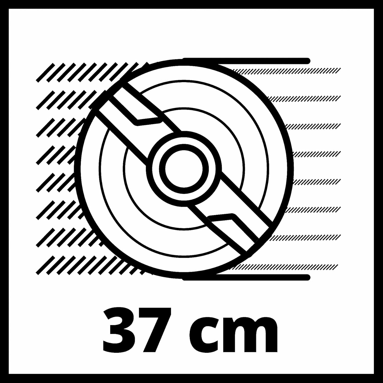 Einhell Akku-Rasenmäher GE-CM 36/37 Li-Solo Power X-Change (36 V, 37 cm Schnittbreite, bis 400 m², 45L Grasfangkorb, 25-75 mm Schnitthöhe, ohne Akku)