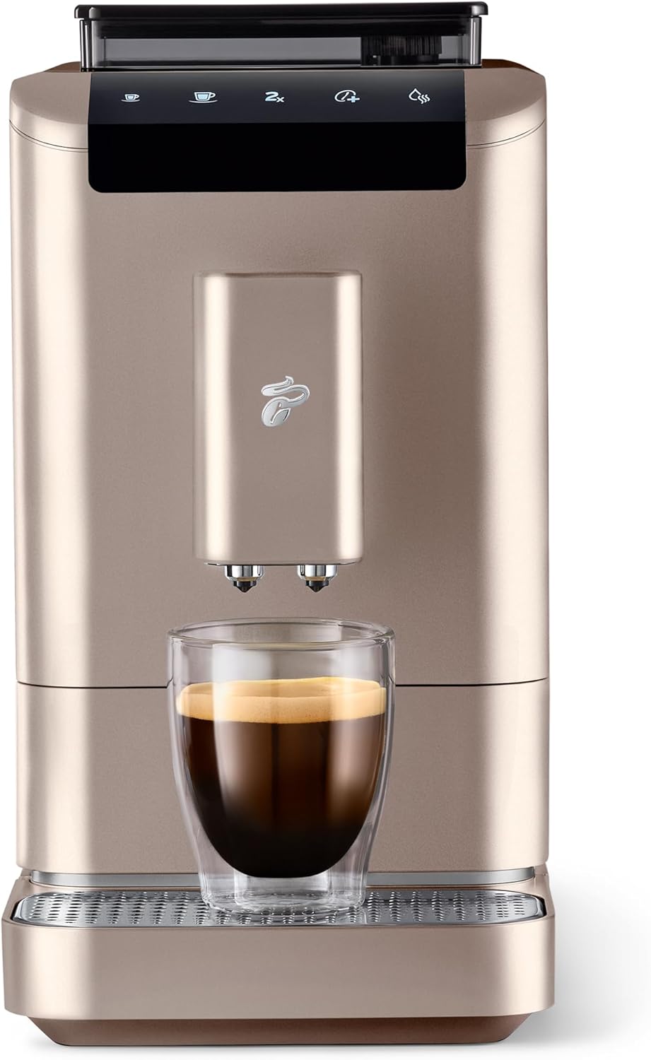 Tchibo Kaffeevollautomat Esperto2 Caffè mit 2-Tassen-Funktion für Caffè Crema und Espresso, Granite Black - INKLUSIVE Kaffeeprobierset GRATIS