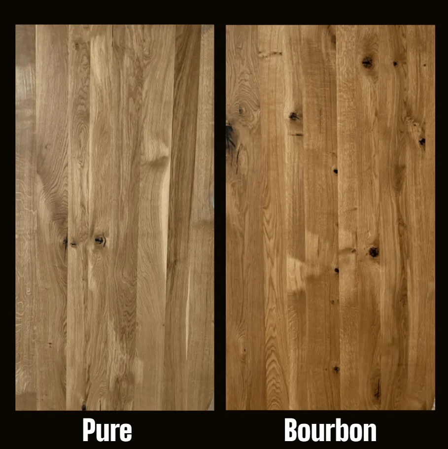 Serie MAXIM | Baumkantentisch - nur Tischplatte ohne Gestell - Eiche - versch. Gren und Farben | Lnge: 160 - 300 cm | Breite: 90 -100 cm