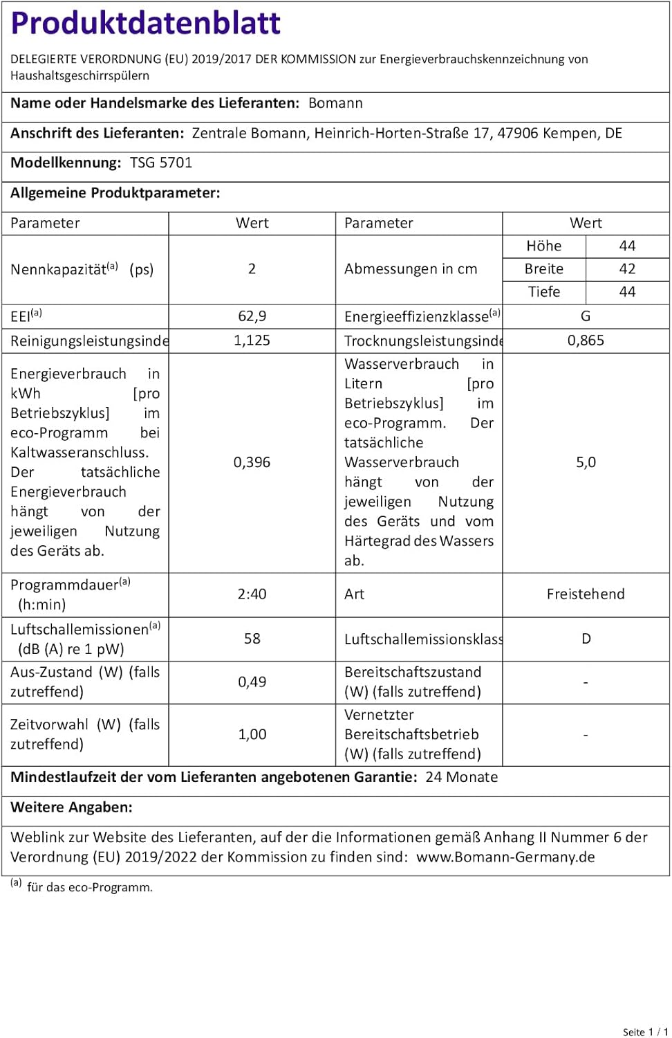 Bomann® Tischgeschirrspüler mit 5L Wassertank | ohne Wasseranschluss nutzbar | Mini Geschirrspüler | 5 Programme | Mini Spülmaschine 1-24 h Startvorwahl | Spülmaschine klein Tischspülmaschine TSG 5701