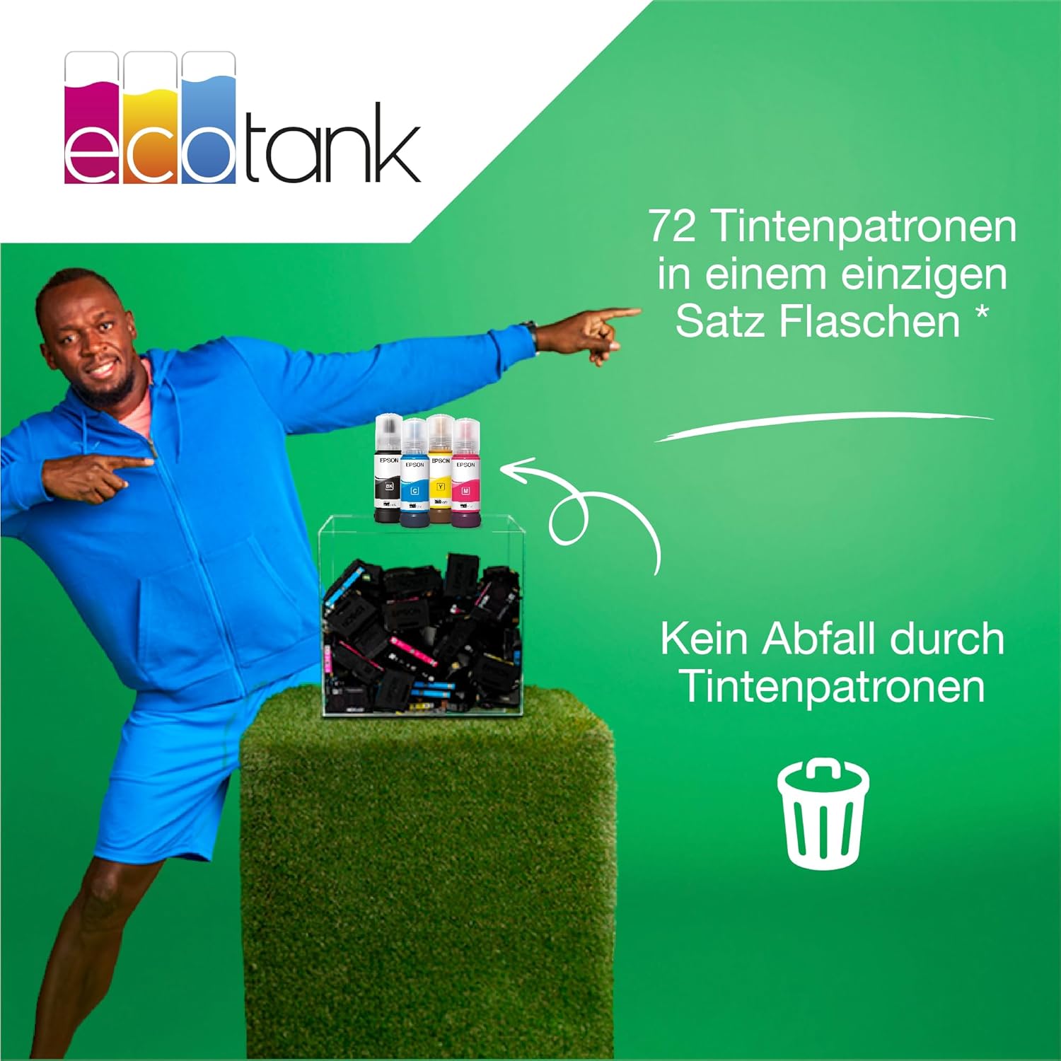 Epson EcoTank ET-2870 A4-Multifunktions-Wi-Fi-Tintentankdrucker, mit einem im Lieferumfang enthaltenen Vorrat an Tinten bis zu 3 Jahren