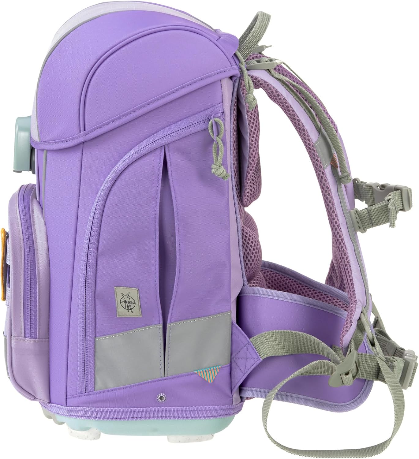 LÄSSIG 7-teiliges Schulranzen Set Kinder/School Set Boxy Unique Schwarz