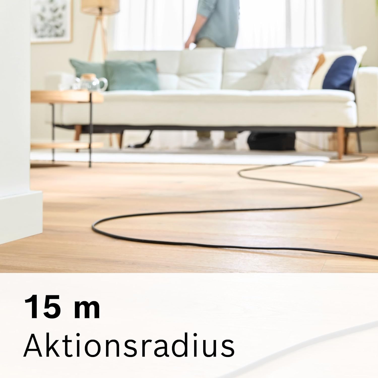 Bosch Staubsauger mit Beutel Serie 8 BGB75X494, Bodenstaubsauger, ideal für Allergiker, Hygiene-Filter, Bodendüse für Parkett, Teppich, Fliesen, langes Kabel, leise, 650 W, blau