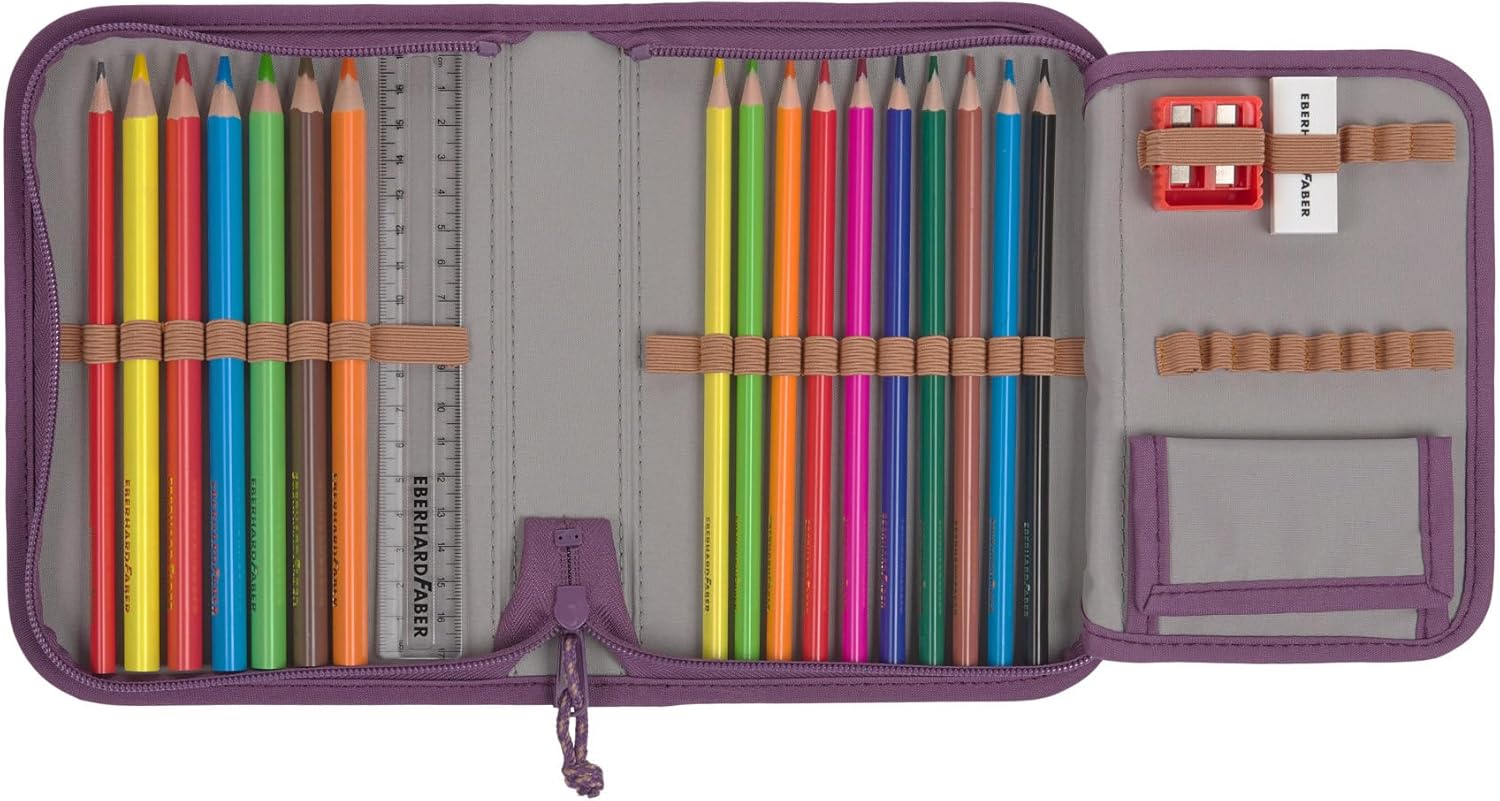 LÄSSIG 7-teiliges Schulranzen Set Kinder/School Set Boxy Unique Schwarz