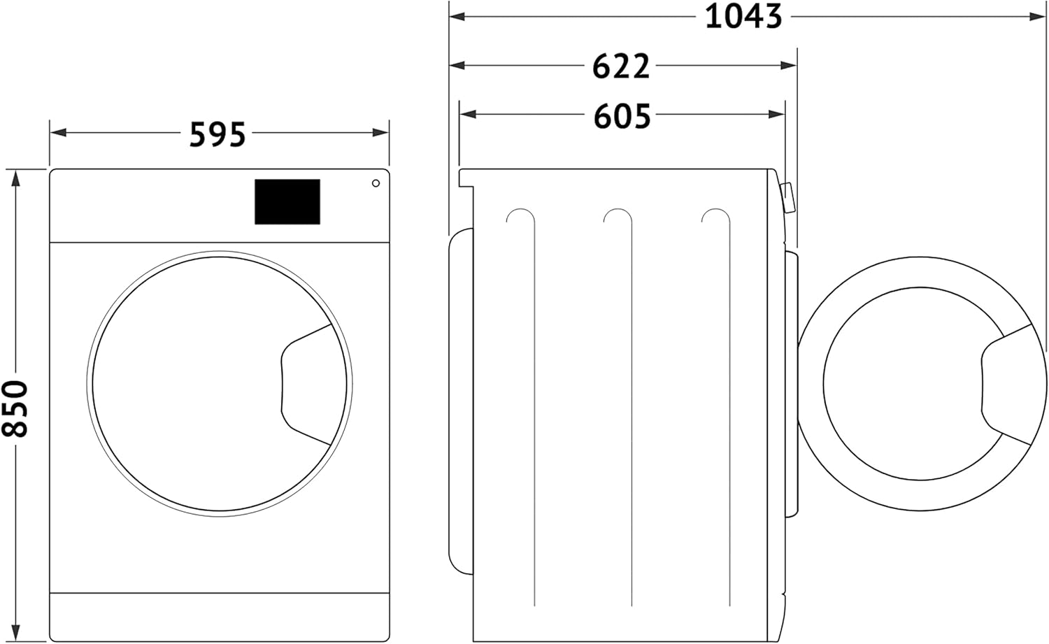 Bauknecht WM BB 814 A Waschmaschine Frontlader / 8kg / EEK A/Kurz 30 / Kurz 45 / Kraftvolle Fleckenentfernung/Anti-Allergie-Programm/Wolleprogramm/Schwarz/Langlebiger Inverter-Motor