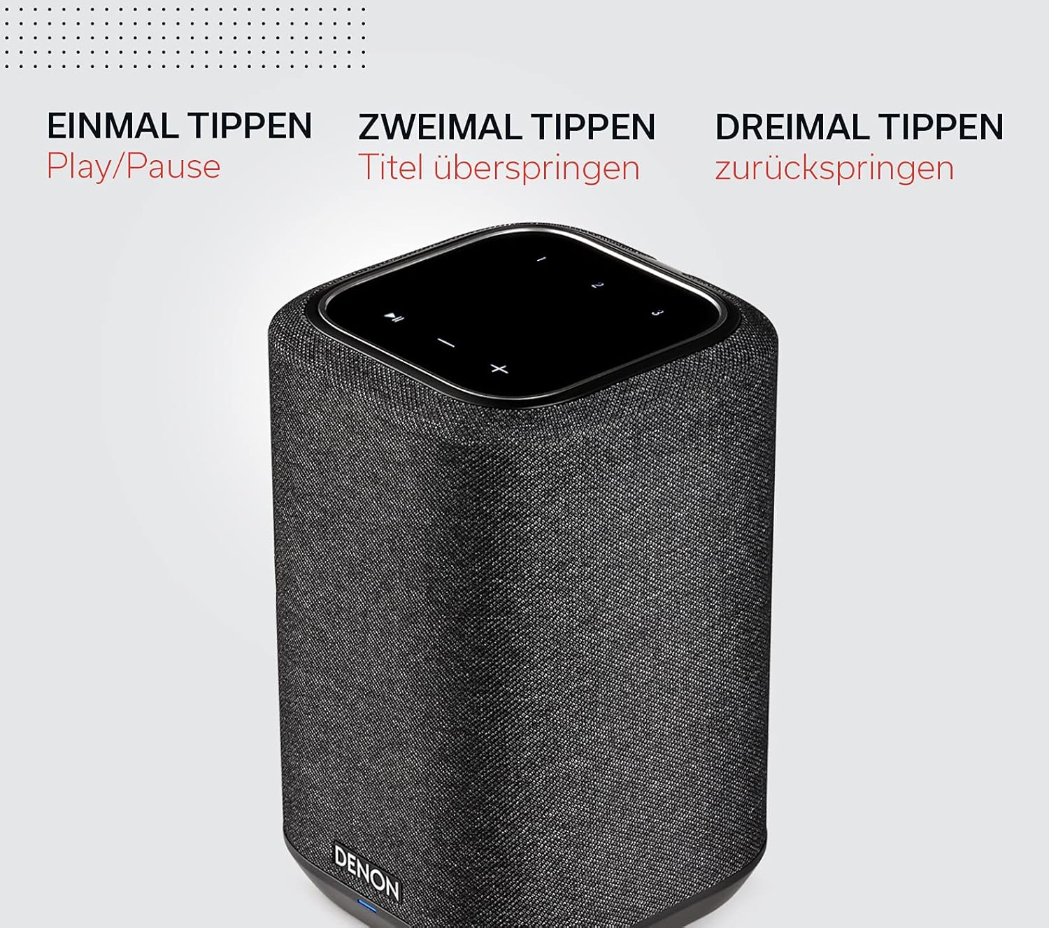 Denon Home 150 Multiroom-Lautsprecher, HiFi Lautsprecher mit HEOS Built-in, Alexa integriert, WLAN, Bluetooth, USB, AirPlay 2, Hi-Res Audio, schwarz