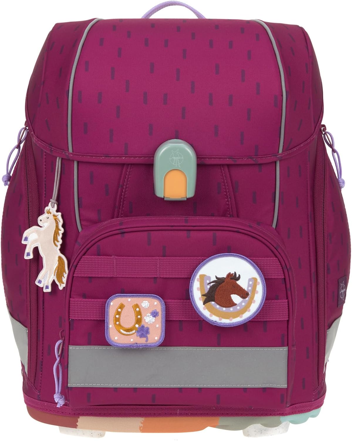 LÄSSIG 7-teiliges Schulranzen Set Kinder/School Set Boxy Unique Schwarz