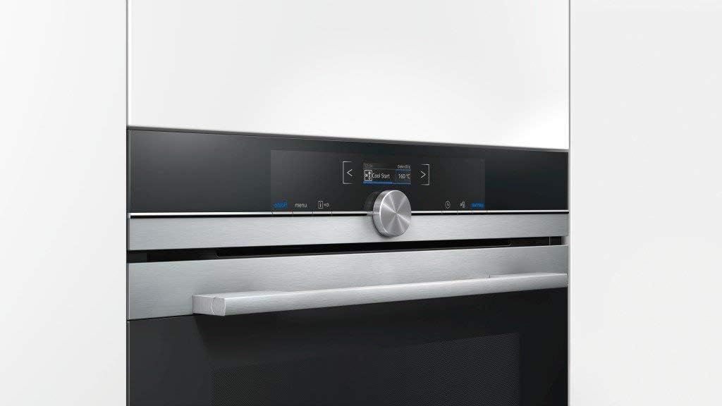 Siemens HB572ABS3, iQ300, Einbau-Backofen 60 x 60 cm, Air Fry, activeClean Pyrolyse Selbstreinung, LED-Touchbedienung, 3D Heißluft, Schnellaufheizung, cookControl10 Automatikprogramme, Edelstahl