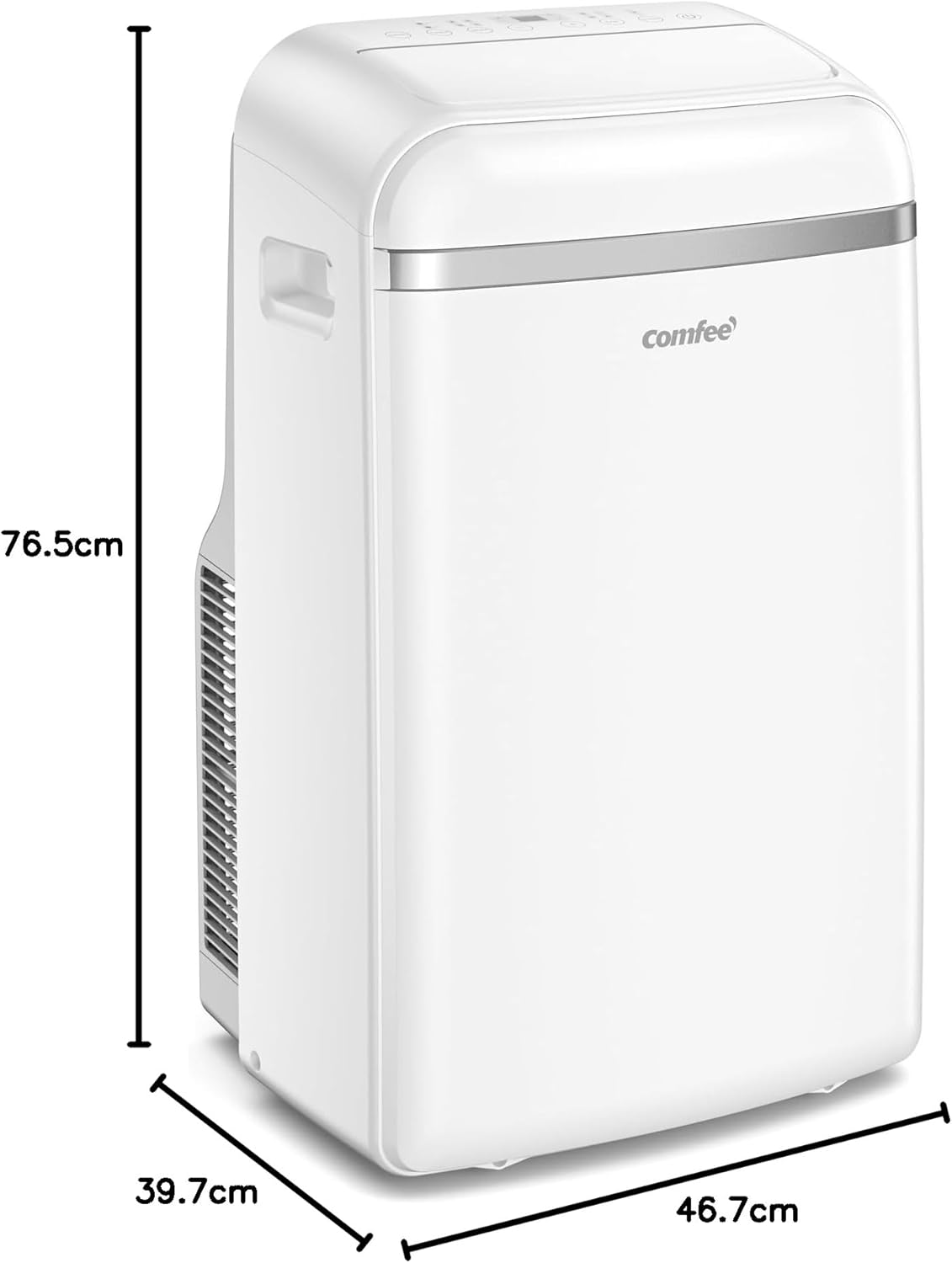 Comfee Mobiles Klimagerät MPD1-12CRN7, 12000 BTU 3,5kW, Kühlen&Ventilieren&Entfeuchten, Raumgröße bis 117m³(43㎡), Mobile Klimaanlage mit Abluftschlauch