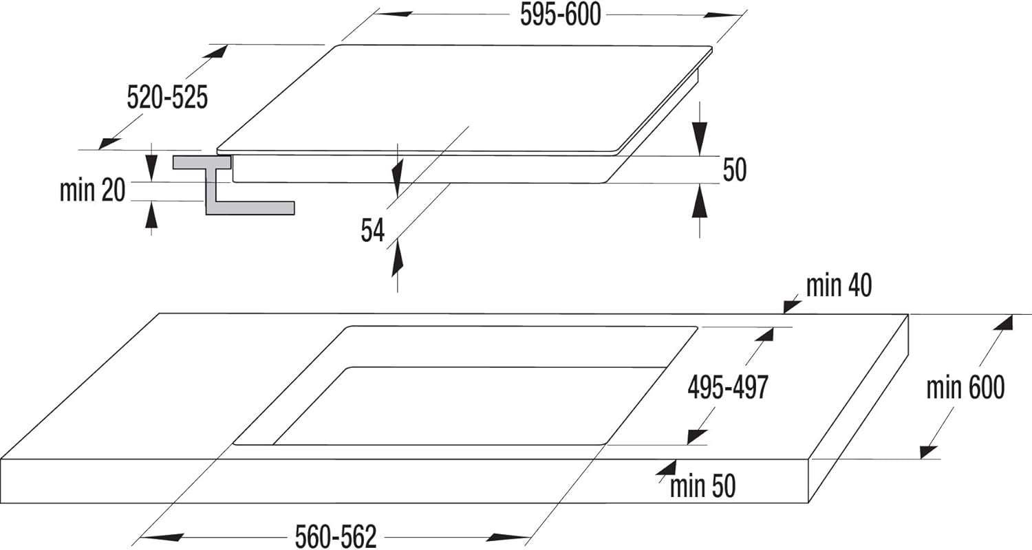 Gorenje 738971 Einbaubackofen-Set OptiBake Black Steam Pyro Set / 77L / Heißluft/Pyrolyse/ExtraSteam/GentleClose/AirFry/Pizzamode 300°C/PerfectGrill/Induktions-Kochfeld mit BridgeZone/schwarz