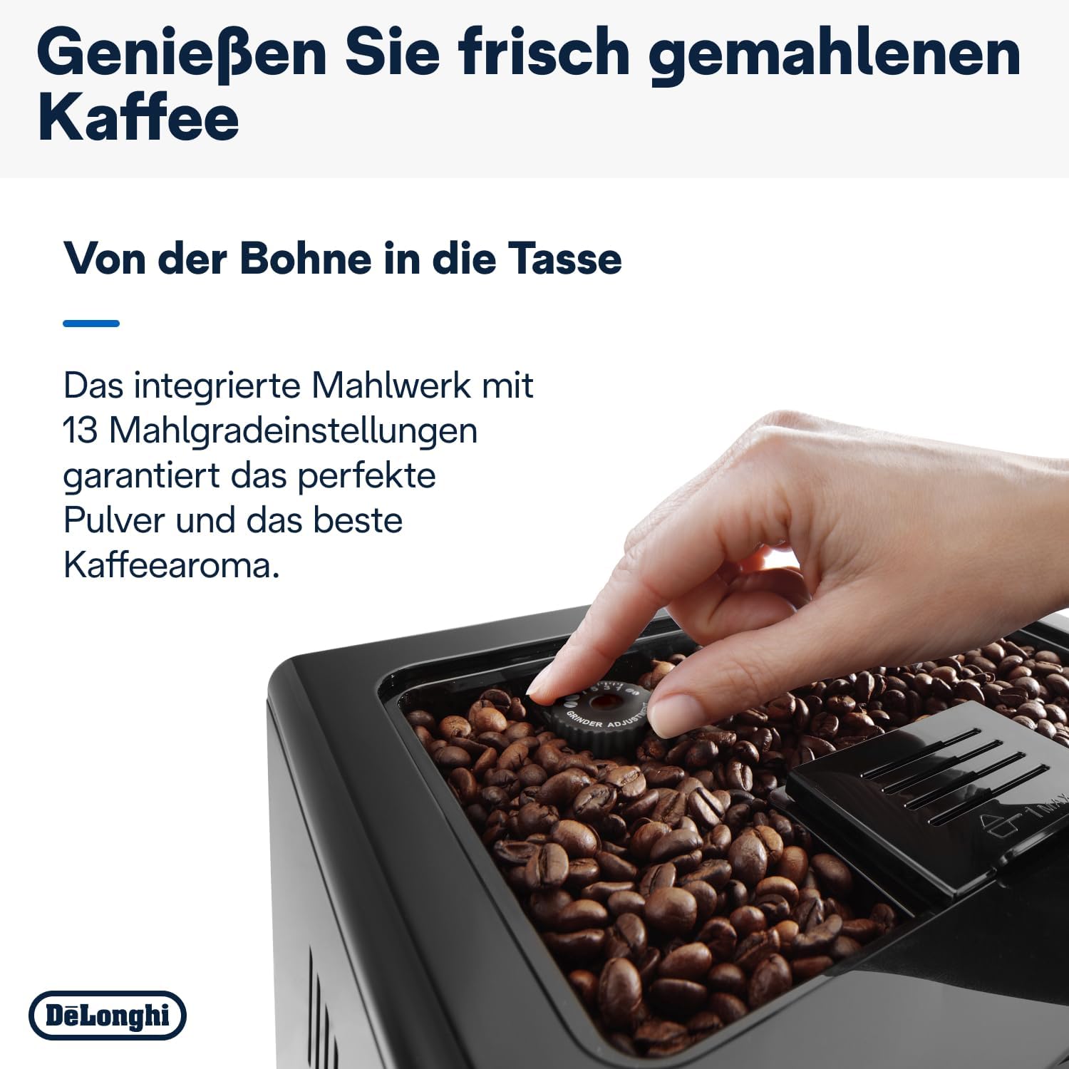 De'Longhi Eletta Evo ECAM 46.860.B Kaffeevollautomat mit LatteCrema Milchsystem, Cappuccino und Espresso auf Knopfdruck, LCD Display und Sensor-Touch-Tasten, schwarz