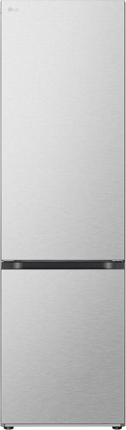 LG GBV22NCCEP Kühl-/Gefrierkombination – Smart Inverter Compressor, Total No Frost, Modern Flat Door Design, Matt Schwarz Metallic, Energieeffizienz A