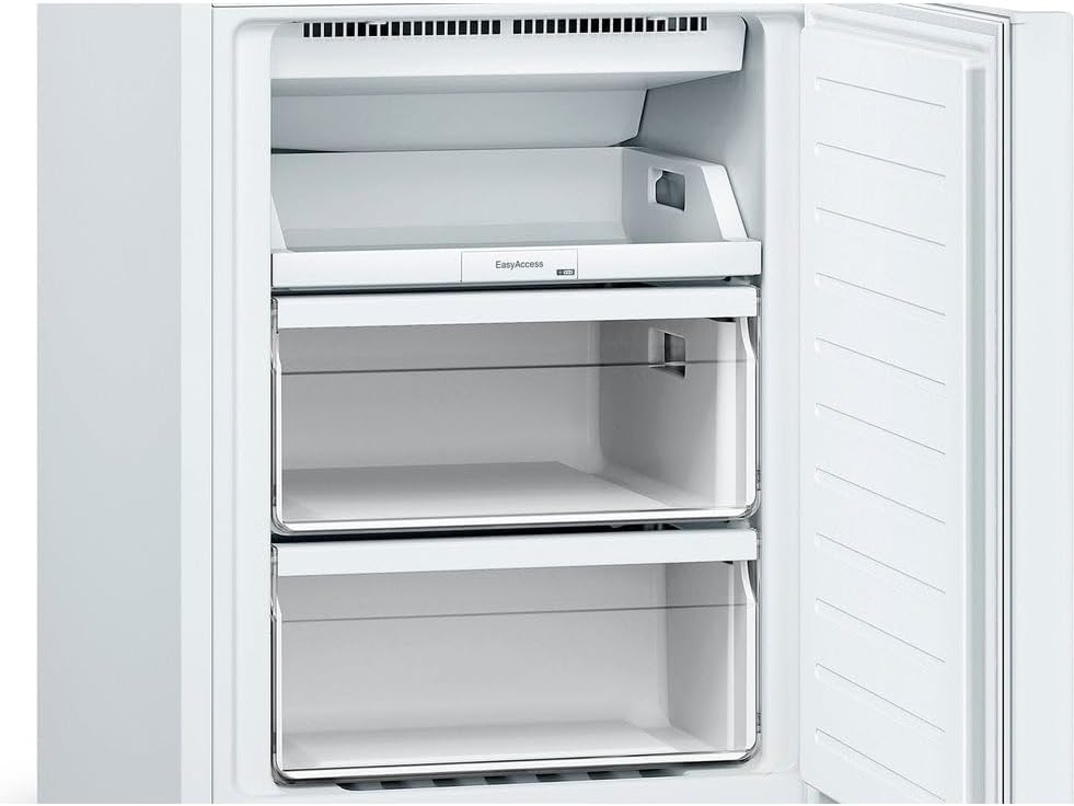 Bosch KGN36NWEA Serie 2 Kühl-Gefrier-Kombination, 186 x 60 cm, 215 L Kühlen & 87 L Gefrieren, NoFrost nie wieder abtauen, LED-Beleuchtung gleichmäßige Ausleuchtung