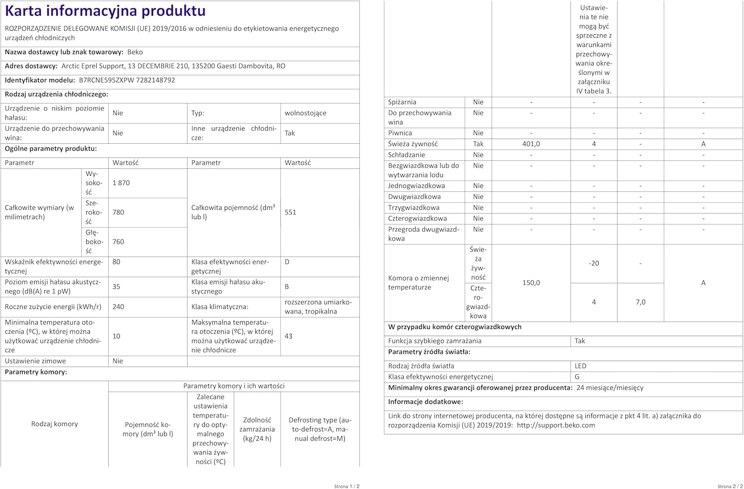Beko RCNE366E70ZXBRN bPRO700 freistehende Kühl-/Gefrierkombination, großer Kühlschrank, 323 l Gesamtrauminhalt, HarvestFresh, NoFrost, leise, SmoothFit, 0°C-Zone, Dark Inox