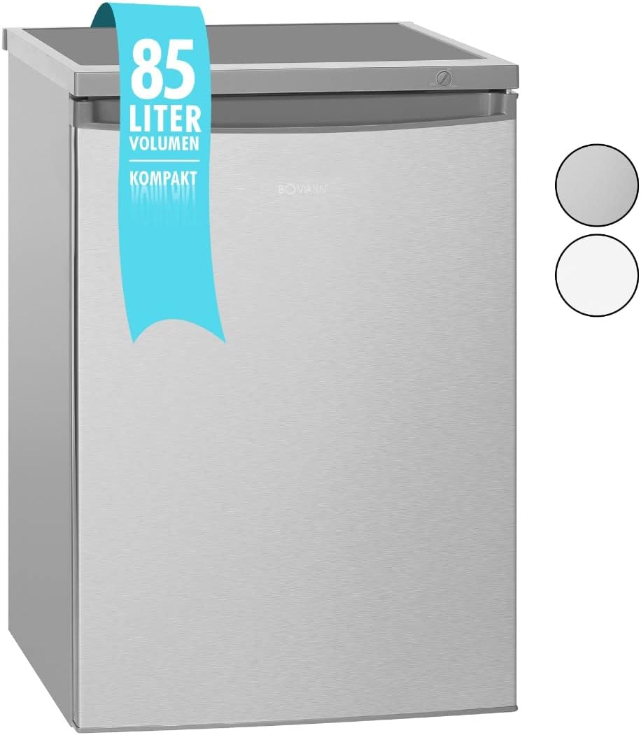 Bomann® Gefrierschrank | 85 Liter Nutzinhalt | Gefrierschrank klein mit 3 Gefrierschubladen u. Eiswürfelschale | Mini Fridge mit stufenloser Temperaturreglung | Türanschlag wechselbar | GS 2186.1 weiß