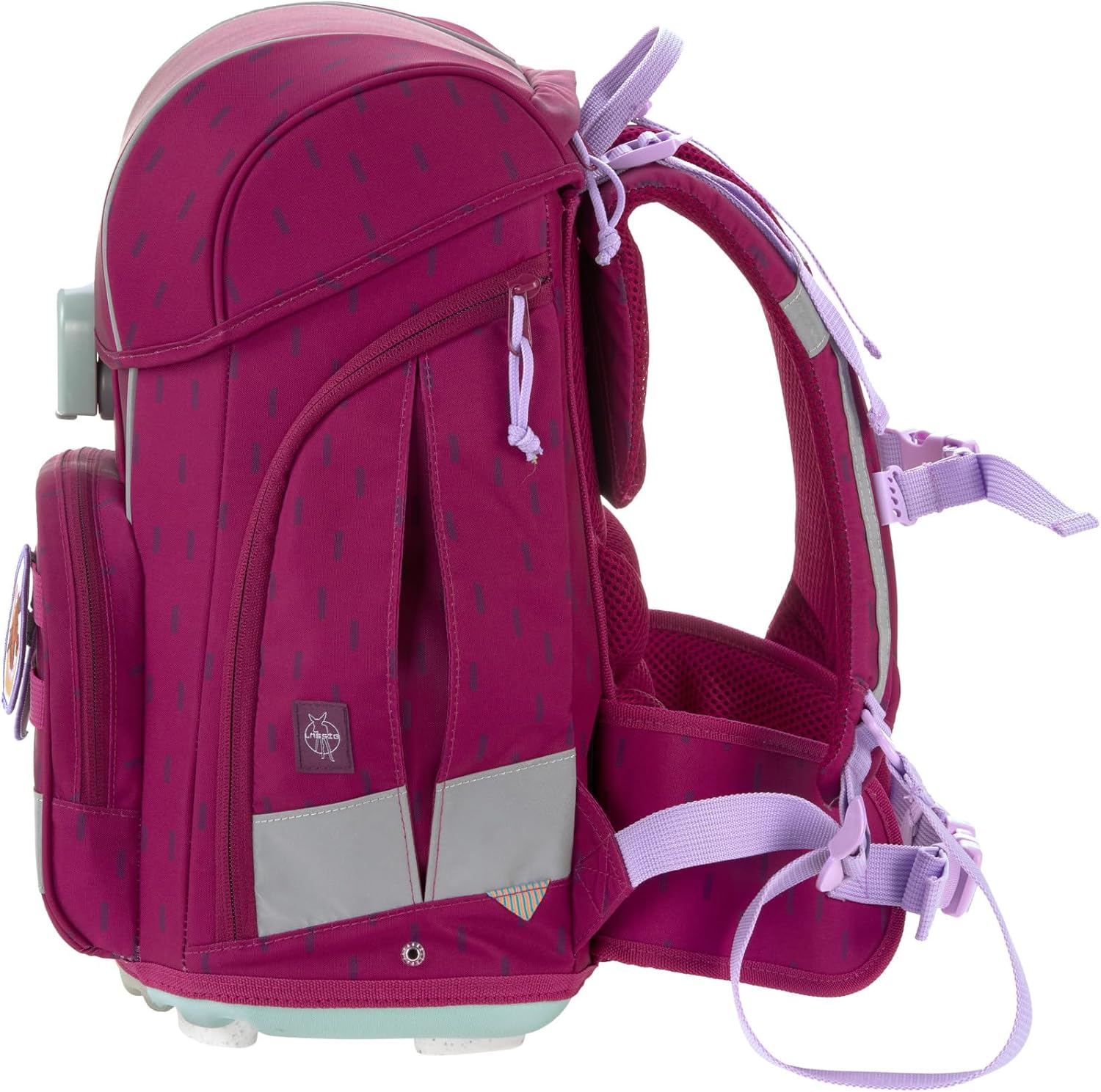 LÄSSIG 7-teiliges Schulranzen Set Kinder/School Set Boxy Unique Schwarz