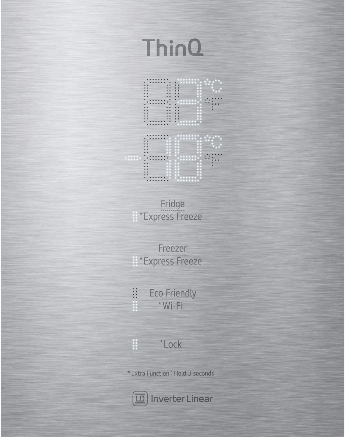 LG GBP62MCNAC Kühl-Gefrierkombi – 384 L, Energieeffizienz A, Total NoFrost, DoorCooling+, niedriger Geräuschpegel, modernes Design in Anthrazit Schwarz, 59,5 x 67,5 x 203 cm