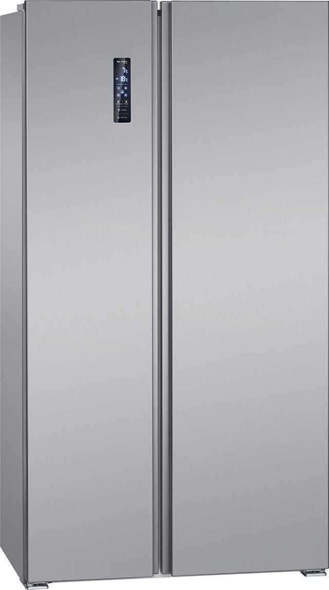 Bomann® French Door Kühlschrank No Frost | Kühl-Gefrier-Kombinationen mit Total No Frost | Kühlschrank mit Gefrierfach 400L | Side by Side Kühlschrank mit MultiAirflow-System | KG 7354 Edelstahl