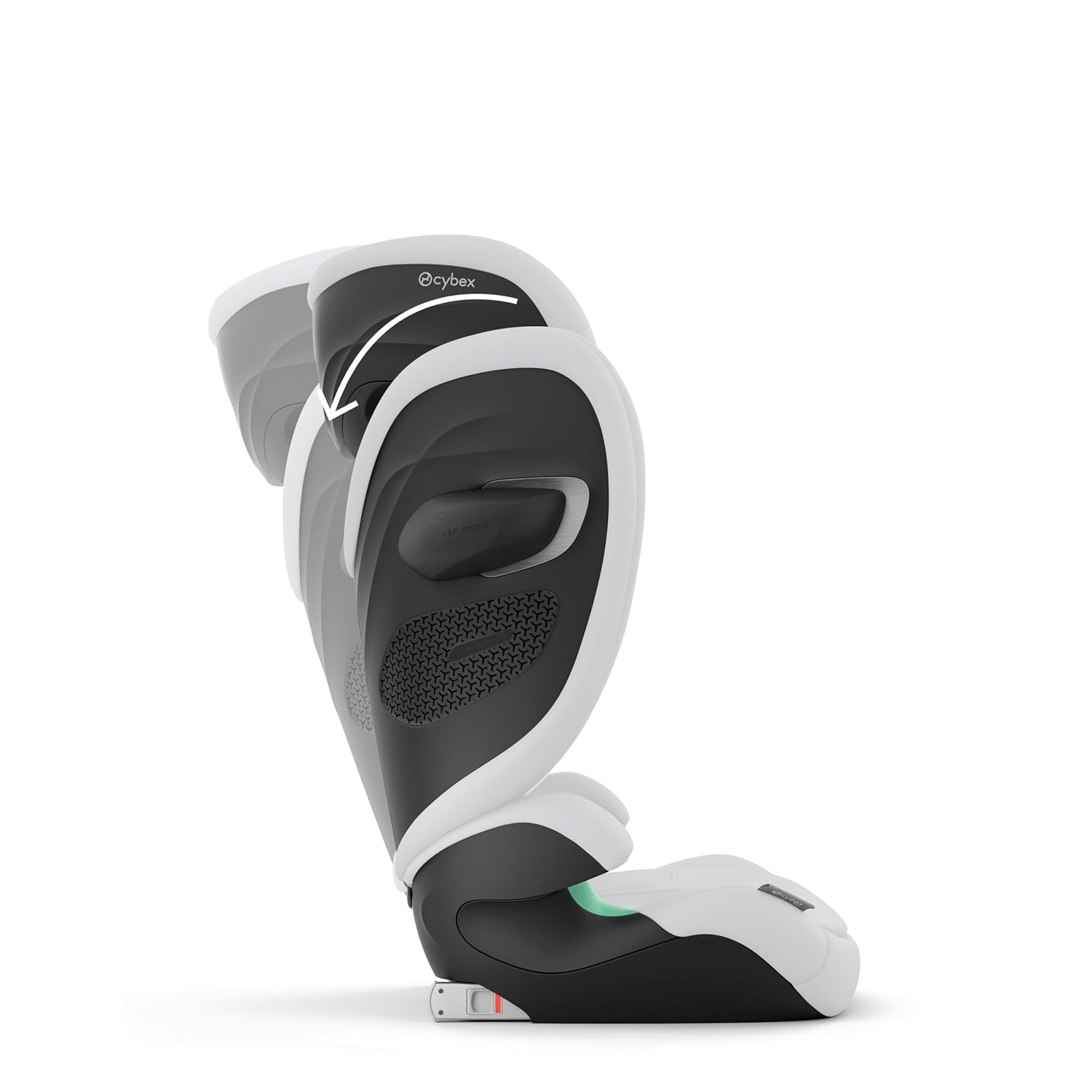 CYBEX Gold Kinder-Autositz Solution G i-Fix, Für Autos mit und ohne ISOFIX, Ab ca. 3 bis 12 Jahre (100 - 150 cm), Ab ca. 15 bis 50 kg, Lava Grey