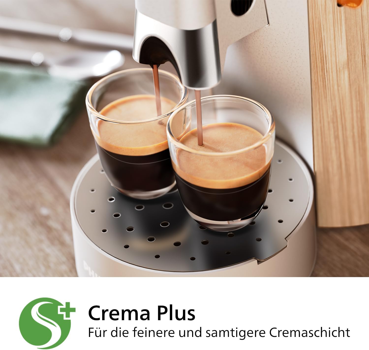 Philips Senseo Select CSA240/20 Kaffeepadmaschine (Kaffeestrkewahl Plus, Memo-Funktion, aus recyceltem Plastik), Schwarz Eco