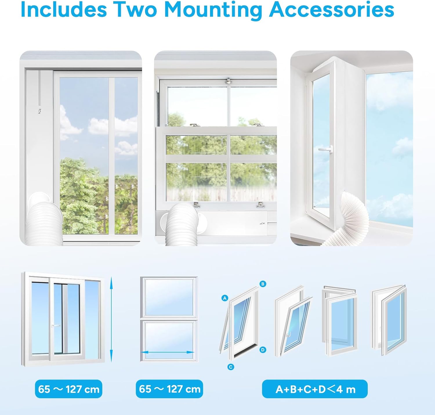 DR.PREPARE Mobiles Klimagerät 9000 BTU mit APP, 4 in 1 Mobile Klimaanlage mit Abluftschlauch, Kühlen&Ventilieren&Entfeuchten, Ventilator & Schlafmodus mit Fernbedienung, Kühlt bis zu 30m², 1-24H Timer